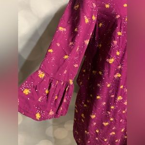 Old Navy burgundy floral‎ dress size Medium